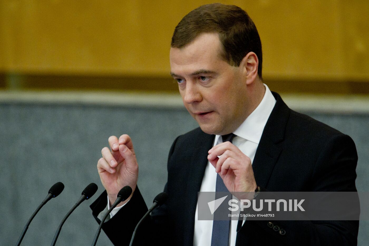 Dmitry Medvedev attends Russian State Duma plenary meeting