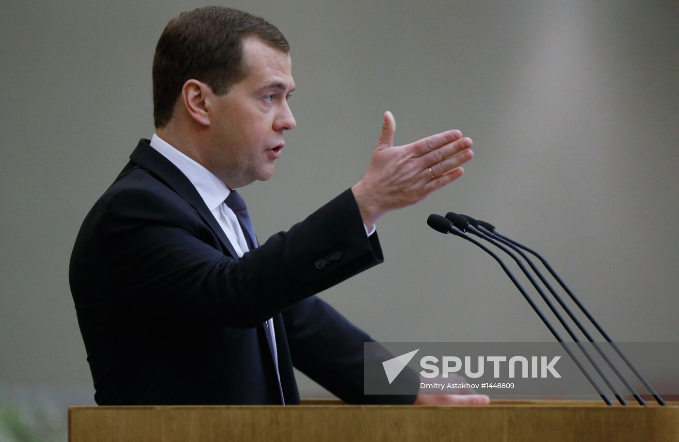 Dmitry Medvedev attends Russian State Duma plenary meeting