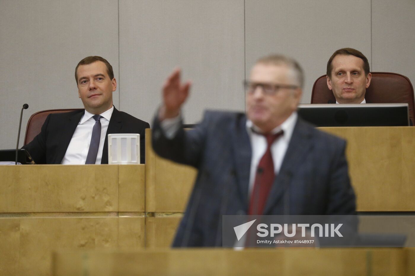 Dmitry Medvedev attends Russian State Duma plenary meeting