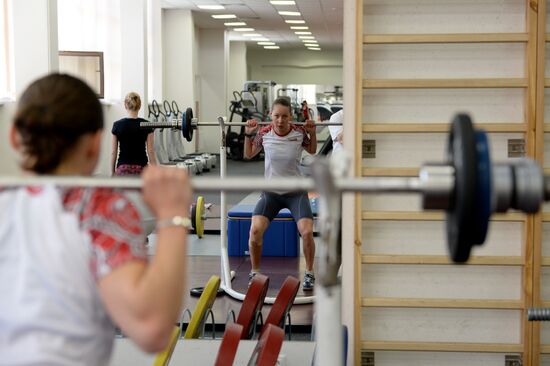 Training assembly of Russian national short track team
