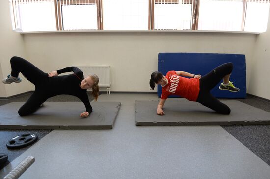Training assembly of Russian national short track team