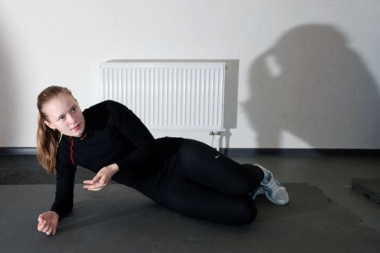 Training assembly of Russian national short track team