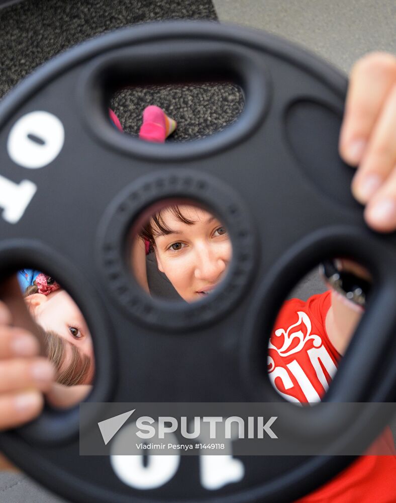 Training assembly of Russian national short track team