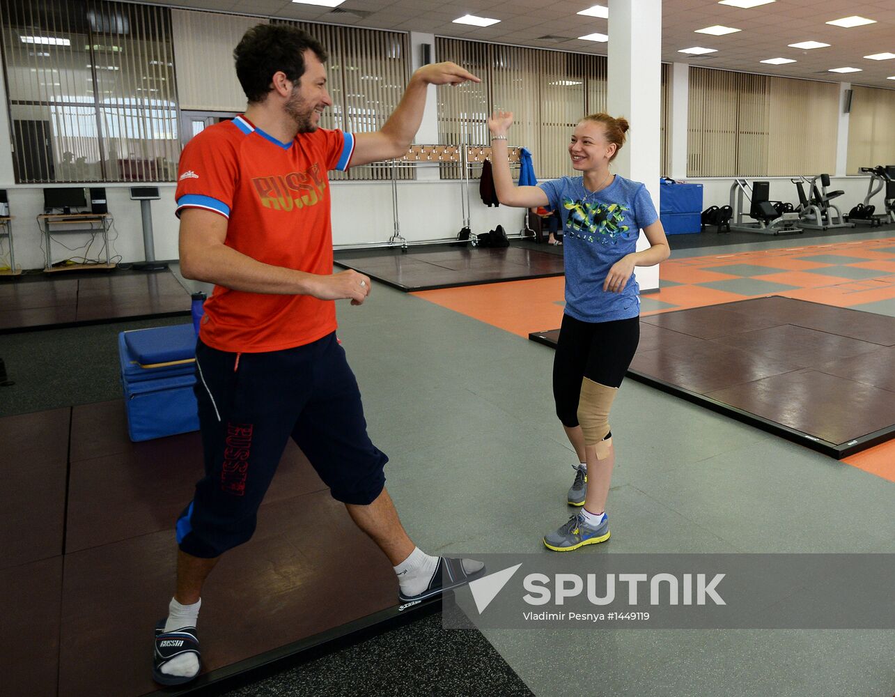 Training assembly of Russian national short track team