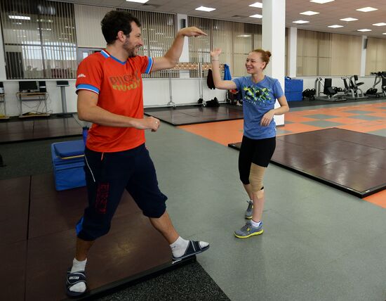 Training assembly of Russian national short track team