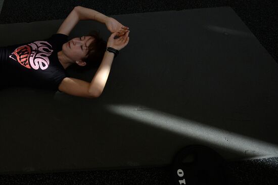 Training assembly of Russian national short track team