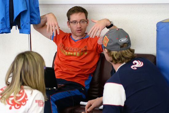 Training assembly of Russian national short track team