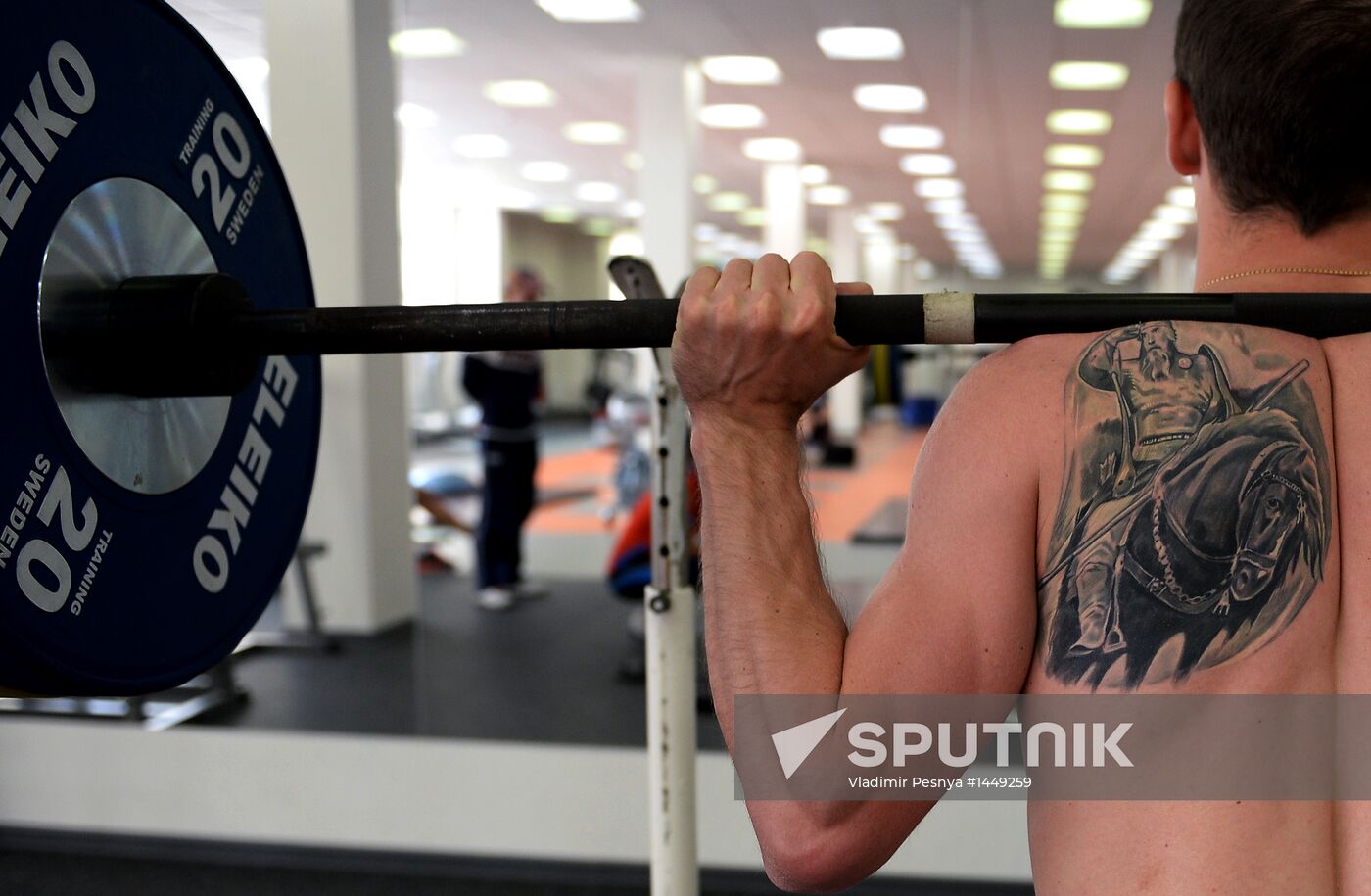 Training assembly of Russian national short track team