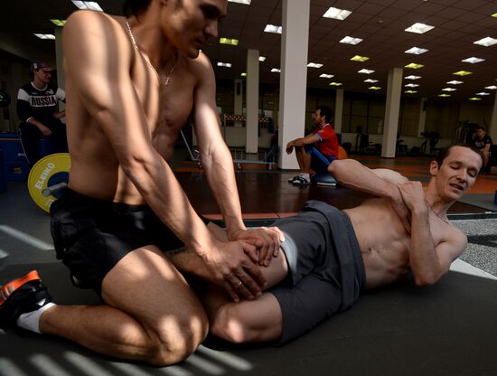Training assembly of Russian national short track team