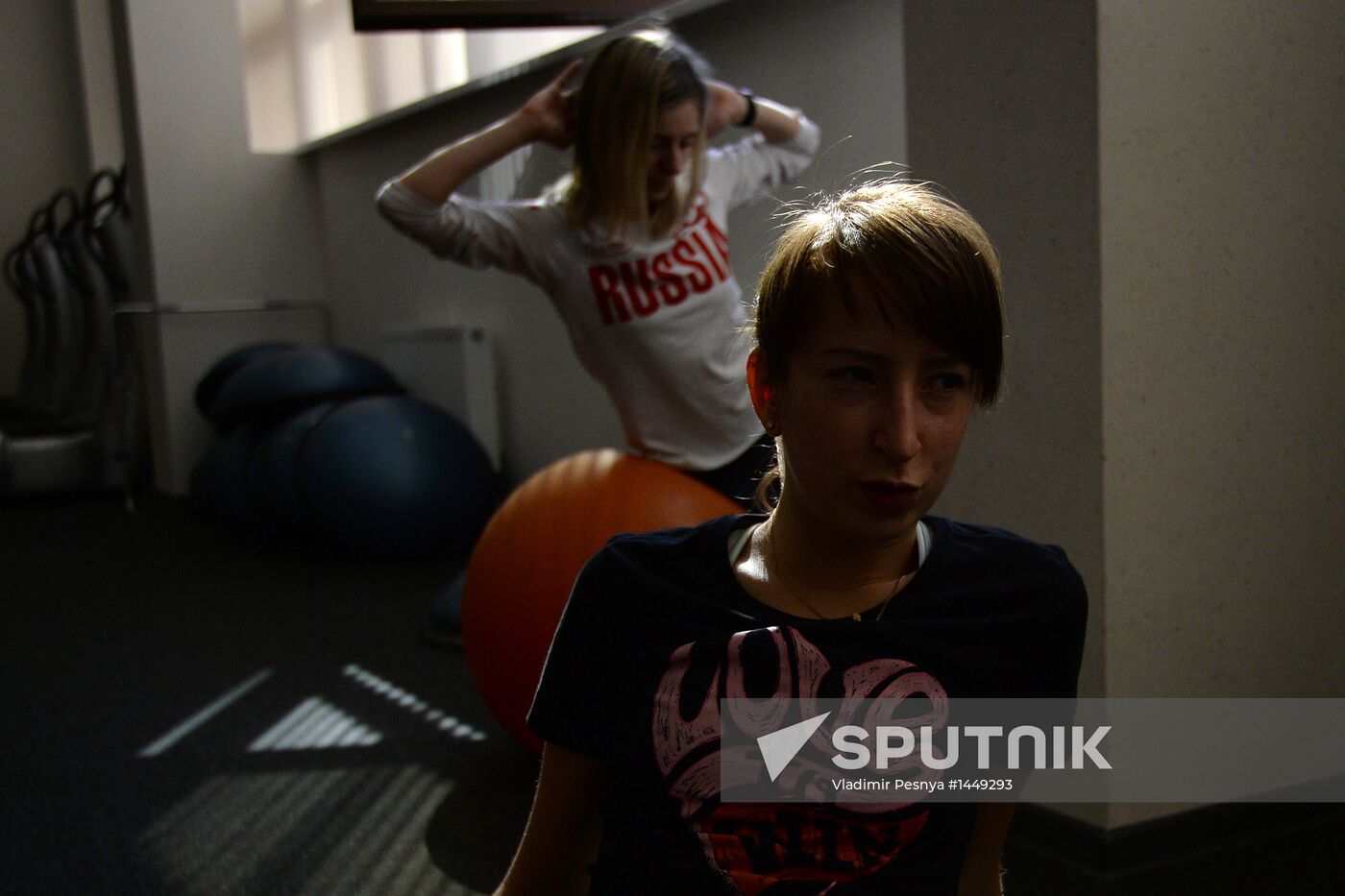 Training assembly of Russian national short track team
