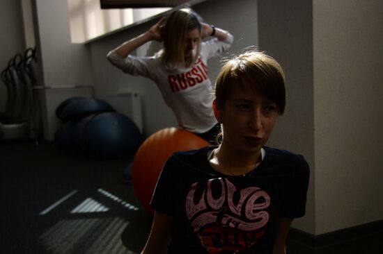 Training assembly of Russian national short track team