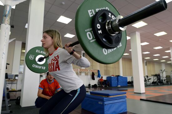 Training assembly of Russian national short track team