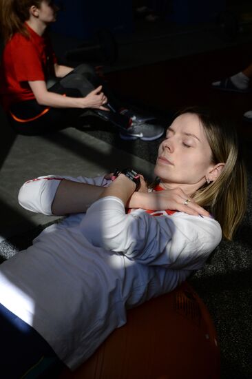 Training assembly of Russian national short track team