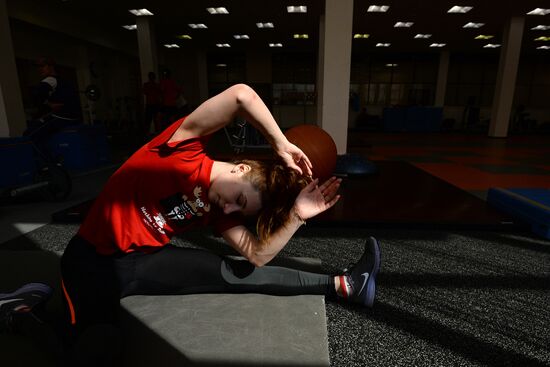 Training assembly of Russian national short track team