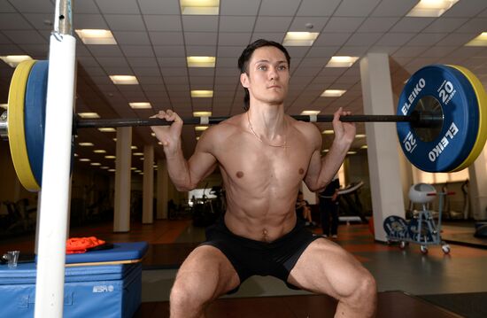 Training assembly of Russian national short track team