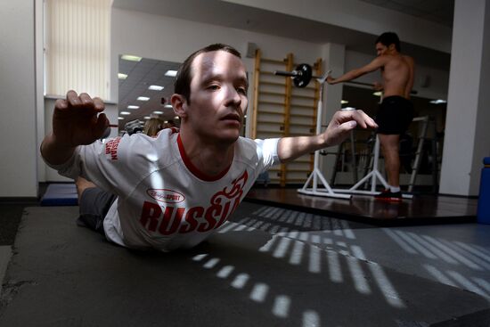 Training assembly of Russian national short track team