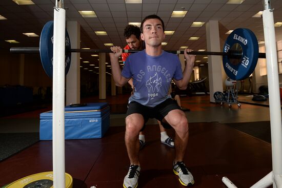 Training assembly of Russian national short track team
