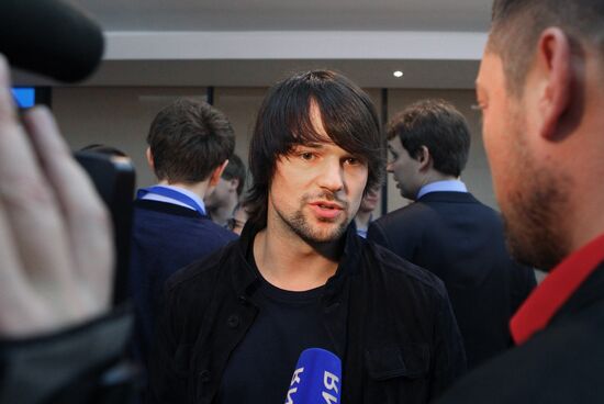 Vladimir Putin attends screening of film Legend No. 17