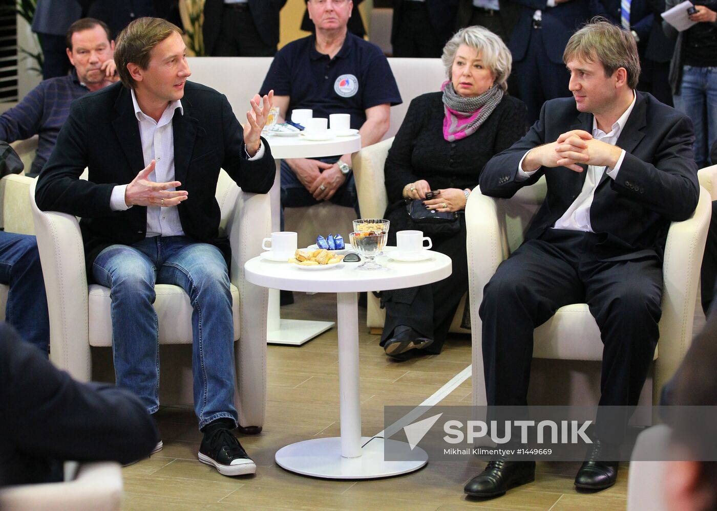 Vladimir Putin attends screening of film Legend No. 17