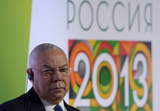 Ivanov, Powell meet at Russia Forum 2013