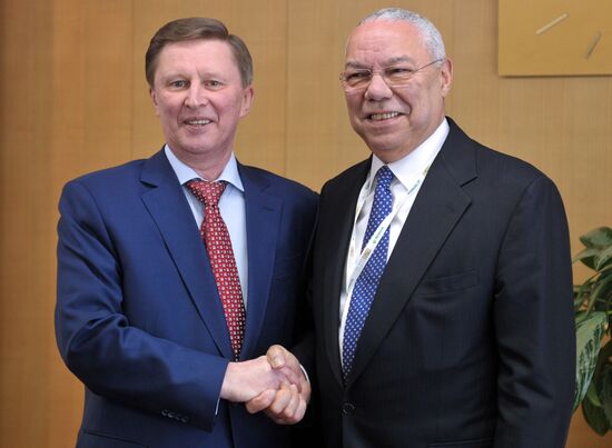 Ivanov, Powell meet at Russia Forum 2013