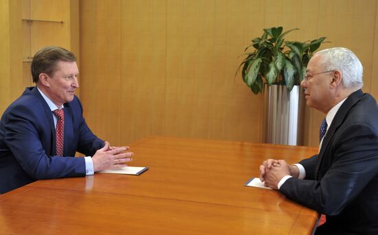 Ivanov, Powell meet at Russia Forum 2013