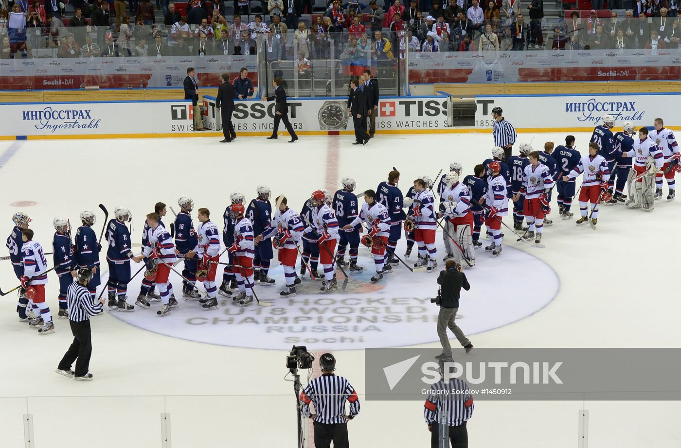 Ice Hockey U18 Juniors World Championship. Russia vs. USA