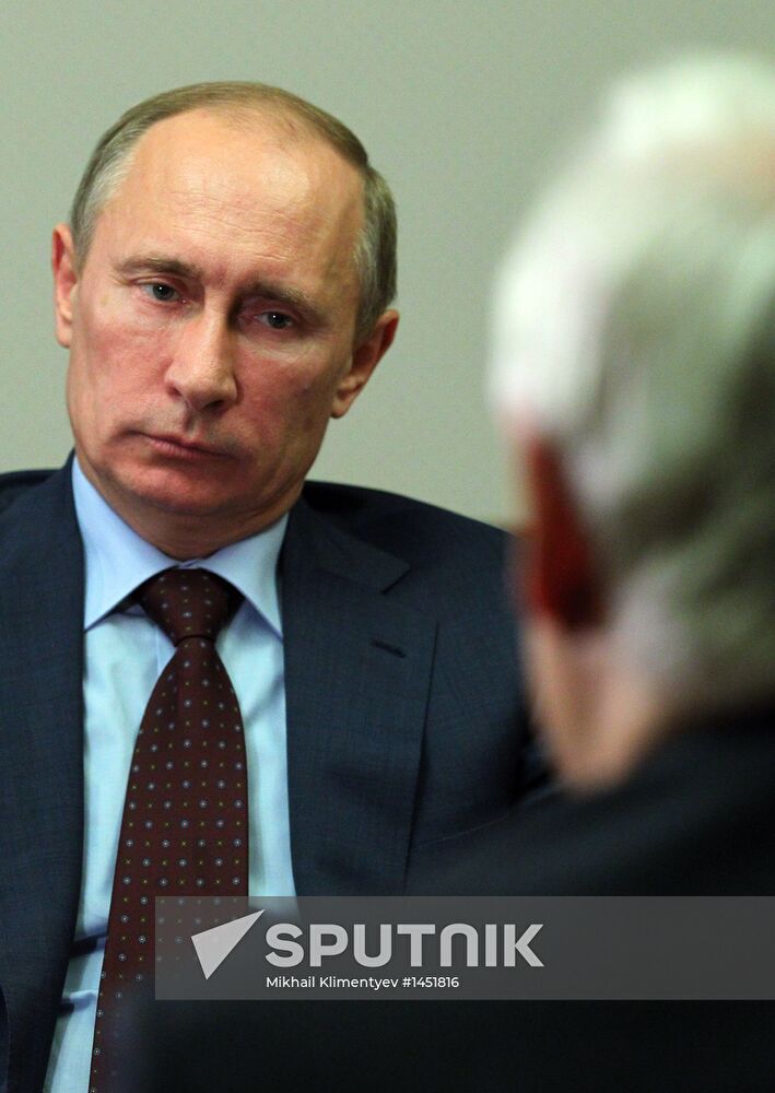 Vladimir Putin's working meeting with Andrey Belousov