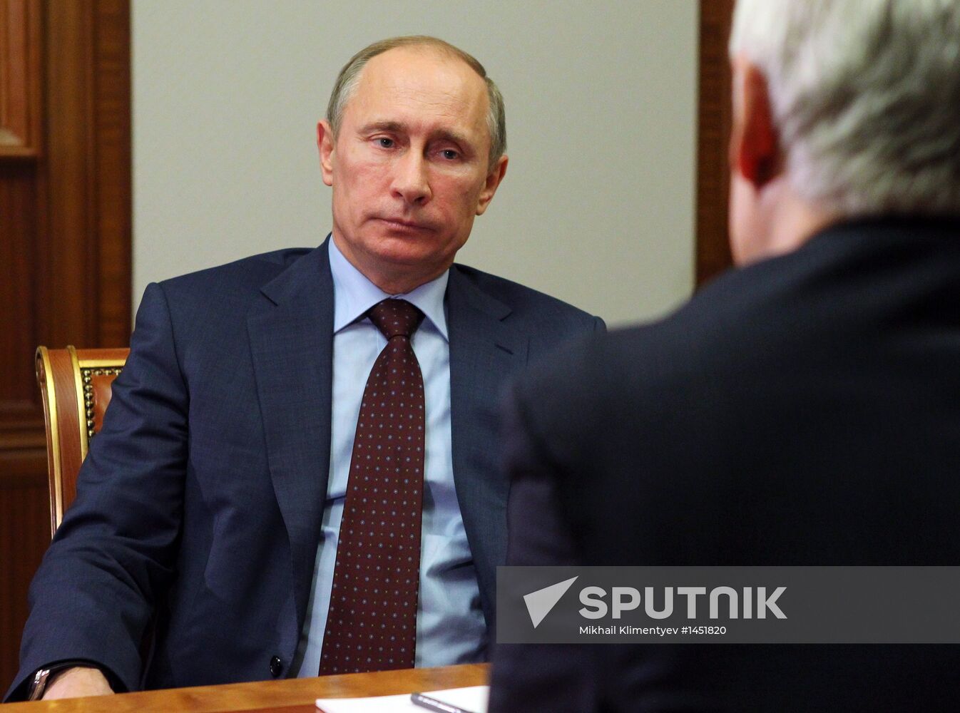 Vladimir Putin's working meeting with Andrey Belousov