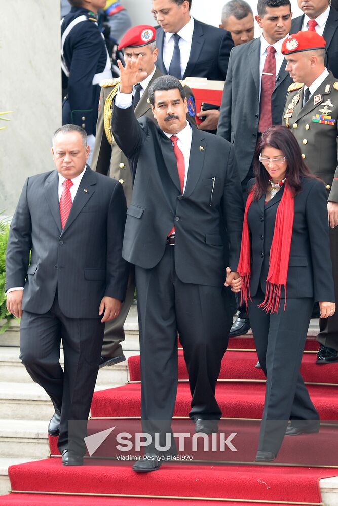 Nicolas Maduro sworn in as Venezuela's president