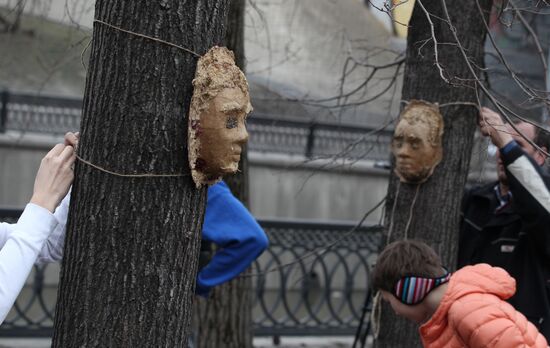 Spring subbotniks in Moscow