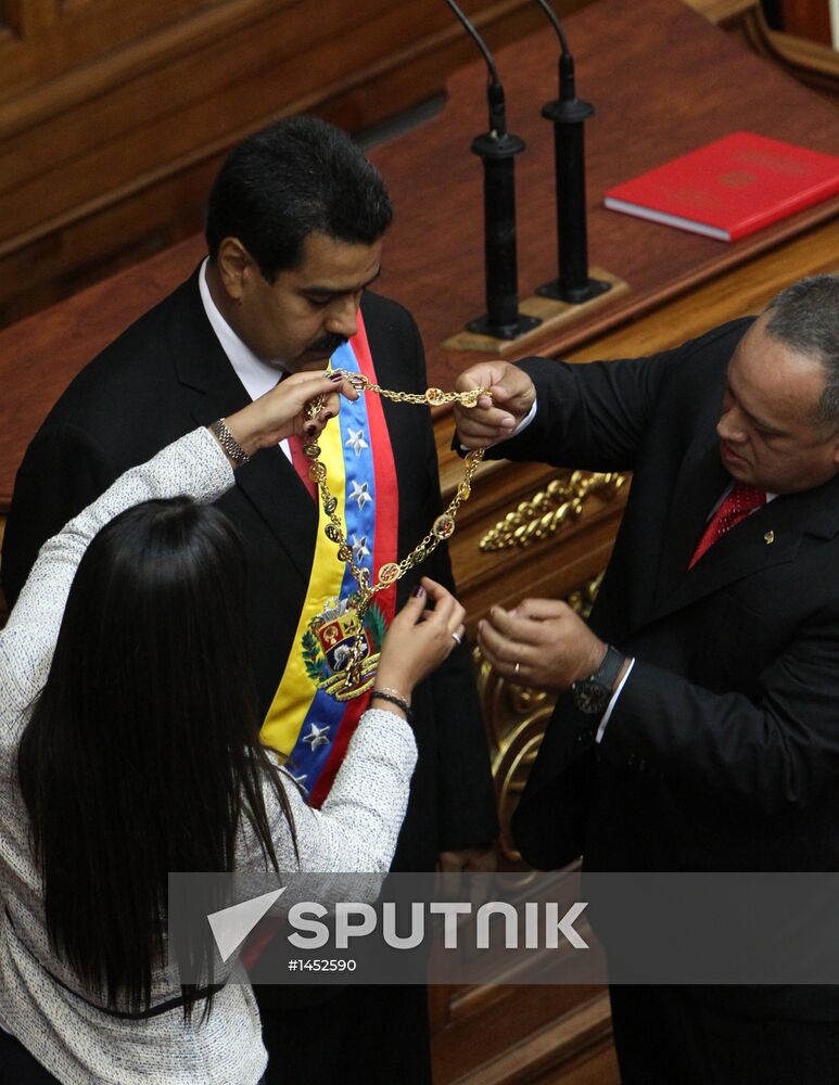 Nicolas Maduro sworn in as Venezuela's president