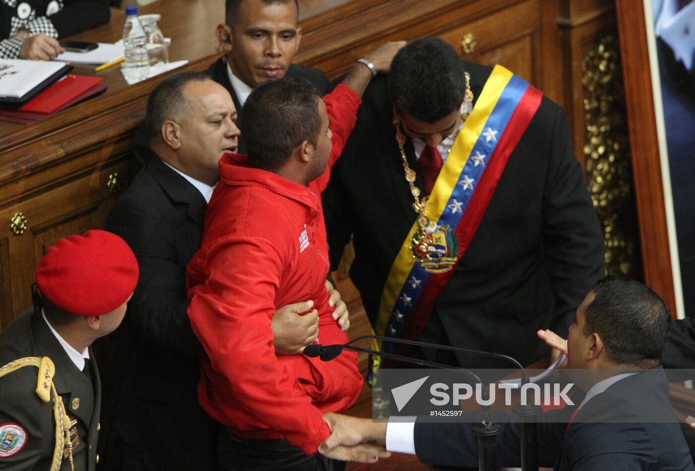 Nicolas Maduro sworn in as Venezuela's president