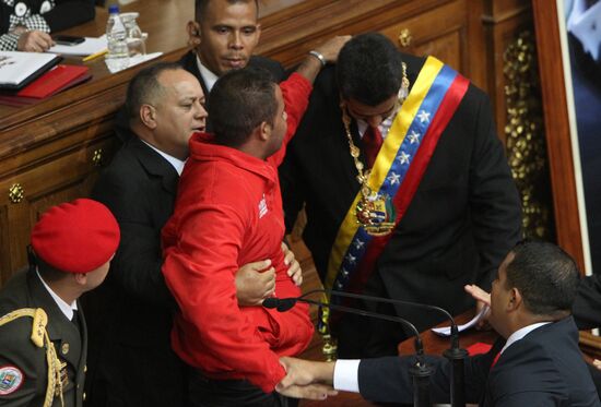 Nicolas Maduro sworn in as Venezuela's president