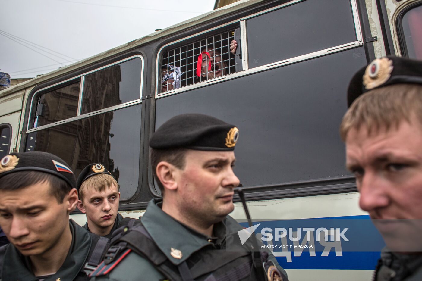 Unsanctioned opposition rally on Red Square