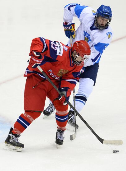 Hockey U18 Juniors World Championships. Finland vs. Russia