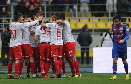 Russian Football Premier League. CSKA vs. Spartak