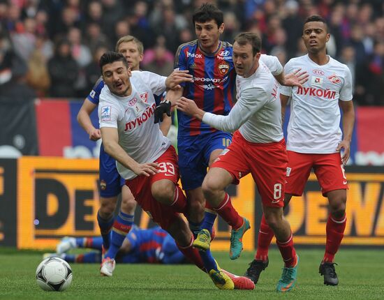 Russian Football Premier League. CSKA vs. Spartak