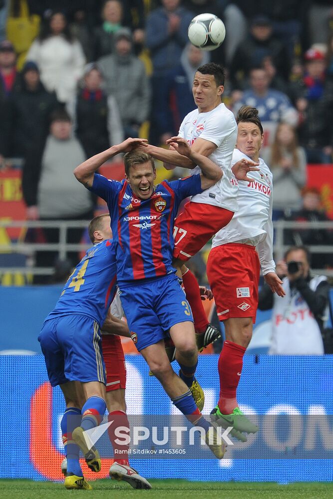 Russian Football Premier League. CSKA vs. Spartak