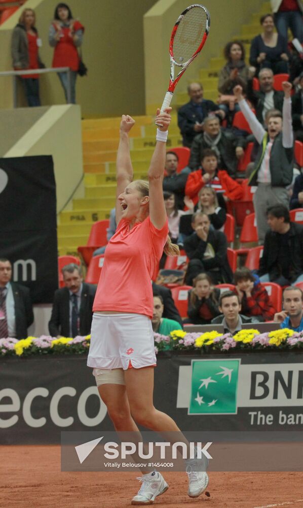 Tennis Federation Cup. Russia - Slovakia. Day Two