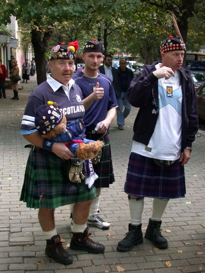 Scottish football fans in Tbilisi