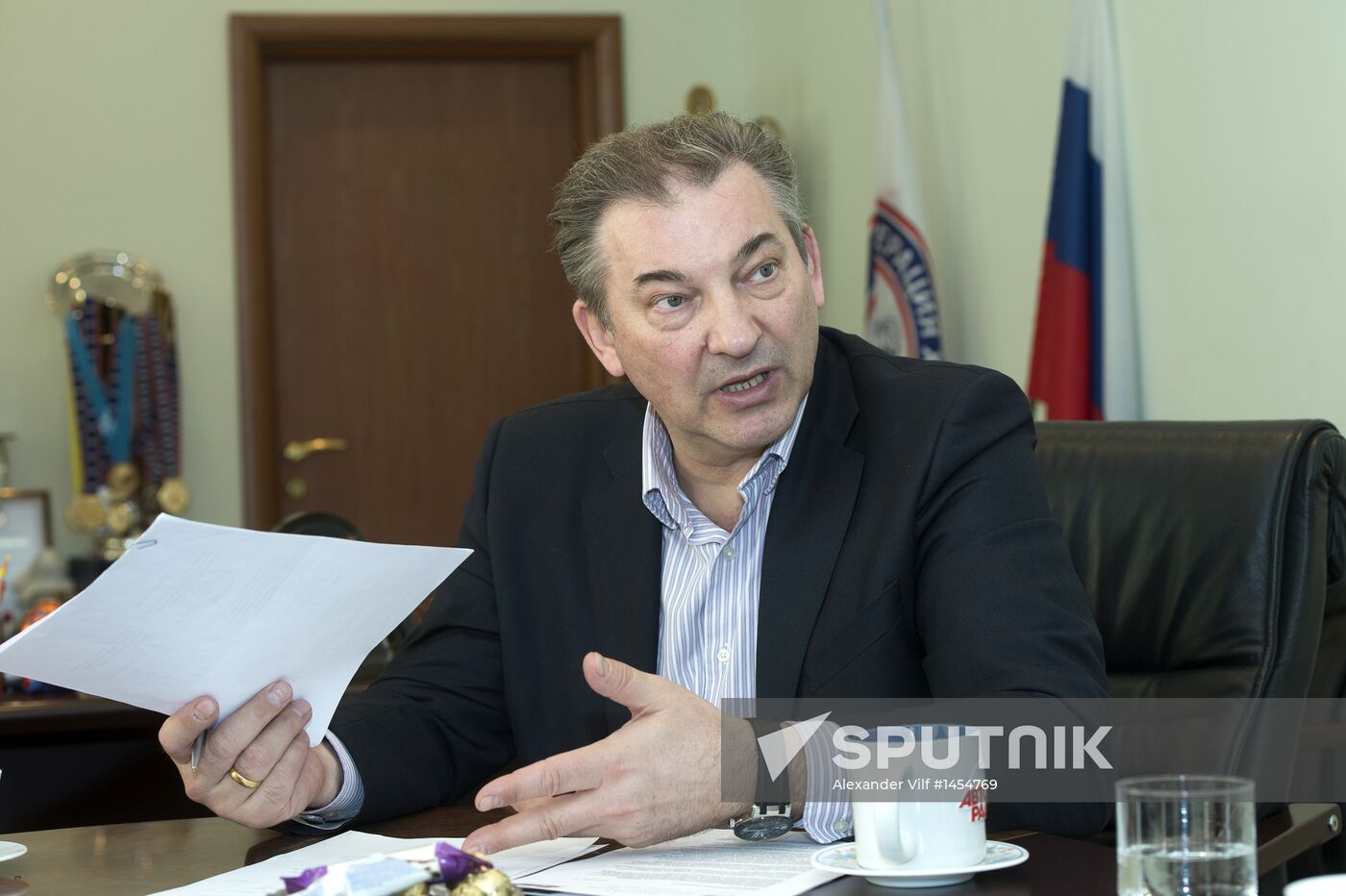 President of Russian Hockey Federation Vladislav Tretyak