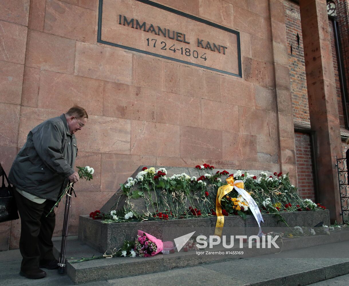 Immanuel Kant's birthday marked in Kaliningrad