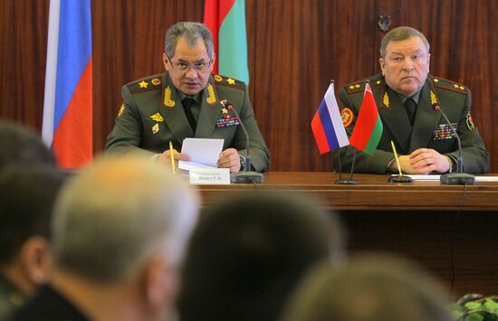Joint meeting of Russian and Belarusian defense ministries