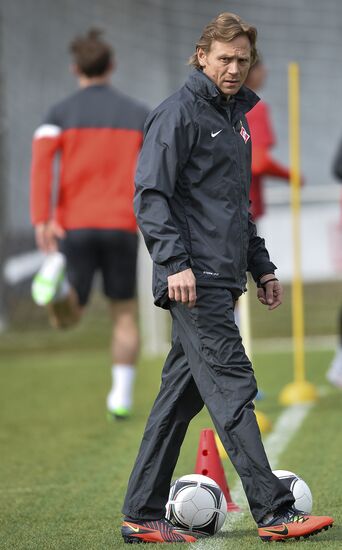 Football. FC Spartak holds open training session