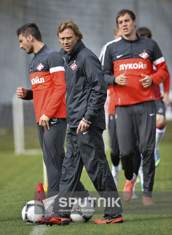 Football. FC Spartak holds open training session