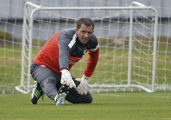 Football. FC Spartak holds open training session