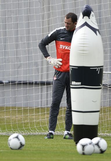 Football. FC Spartak holds open training session
