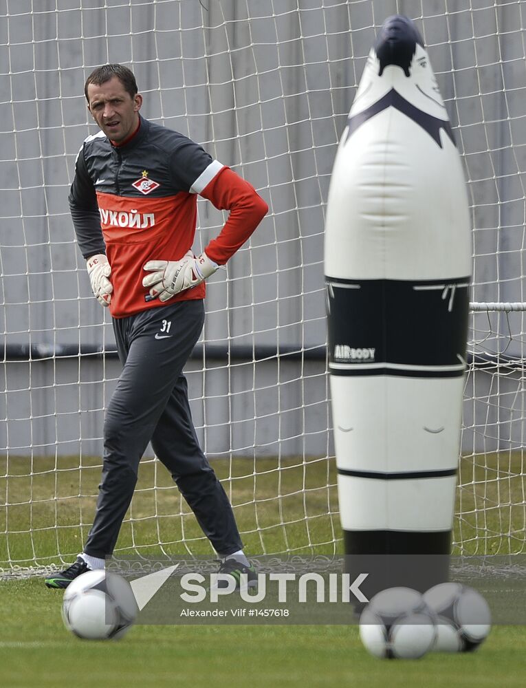 Football. FC Spartak holds open training session