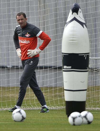 Football. FC Spartak holds open training session